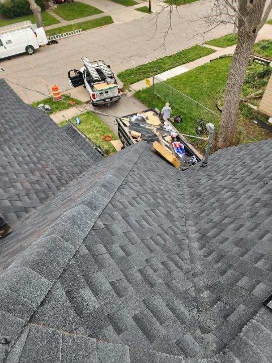 Residential Shingle Tear Off and Re-Roof with New GAF HDZ Shingles in Janesville, WI