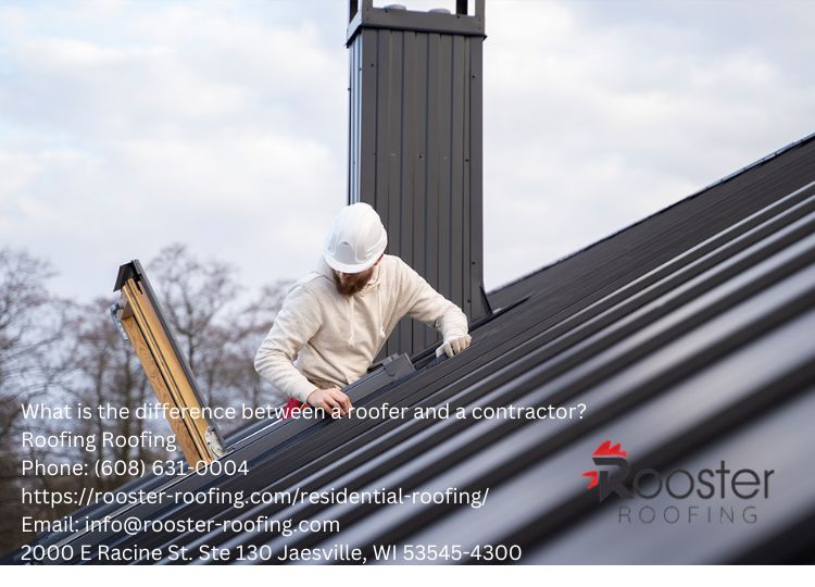 What is the difference between a roofer and a contractor